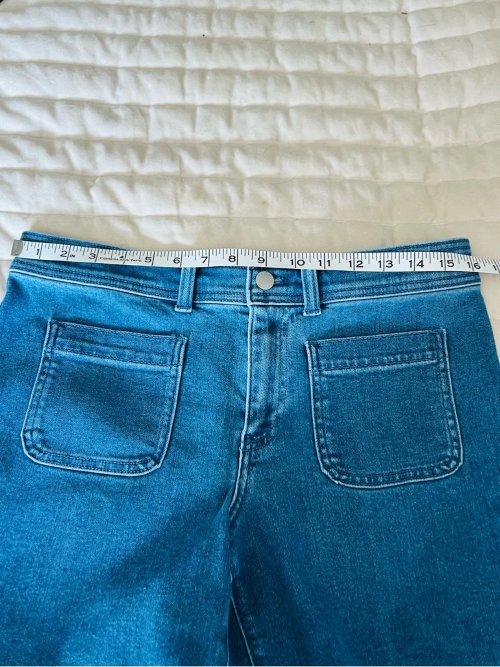 Talbots PATCH POCKET DENIM SHORTS - WILEY WASH Women’s Mid-Length. Size 6 - Picture 11 of 14